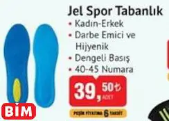 JEL SPOR TABANLIK